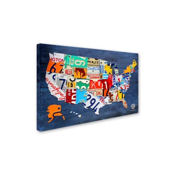 Design Turnpike 'USA Map' Canvas Art,16x24